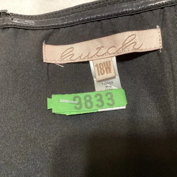 Anthropologie Hutch 18W RUNS SMALL Bow-Tie Tiered Ruffle Maxi Dress Black Brown - Picture 5 of 12